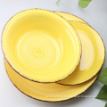 12PCS Hand Painted Porcelain Tableware Set Ceramic Stoneware